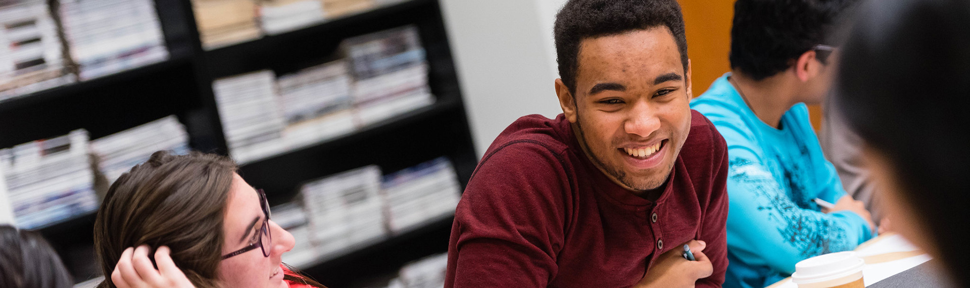 Students in class discussion